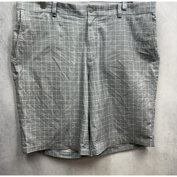 Nike Mens Golf Dri-Fit Tour Performance Chino Shorts Size 38 Gray Plaid - Picture 2 of 10